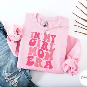 Gildan Pink Sweatshirt - In My Girl Mom Era